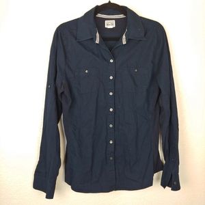 Converse All Star Navy Blue Button Down Shirt